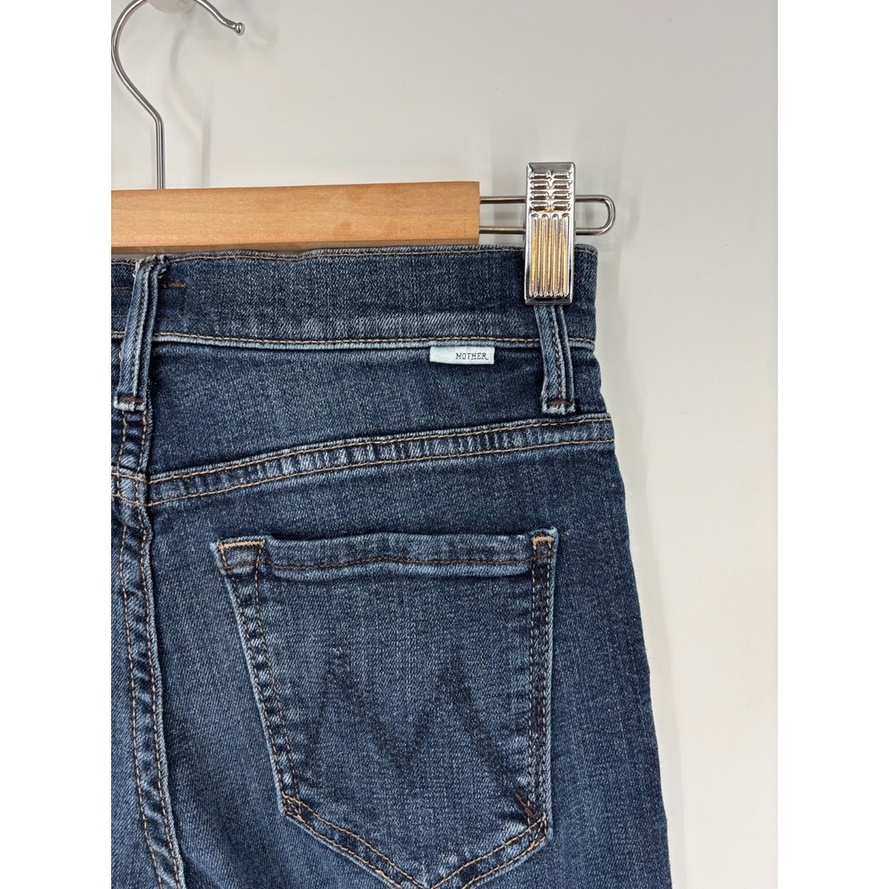 Mother Jeans Womens 24 Blue High Waisted Runaway Flare Tempted Again Stretch - Picture 4 of 11